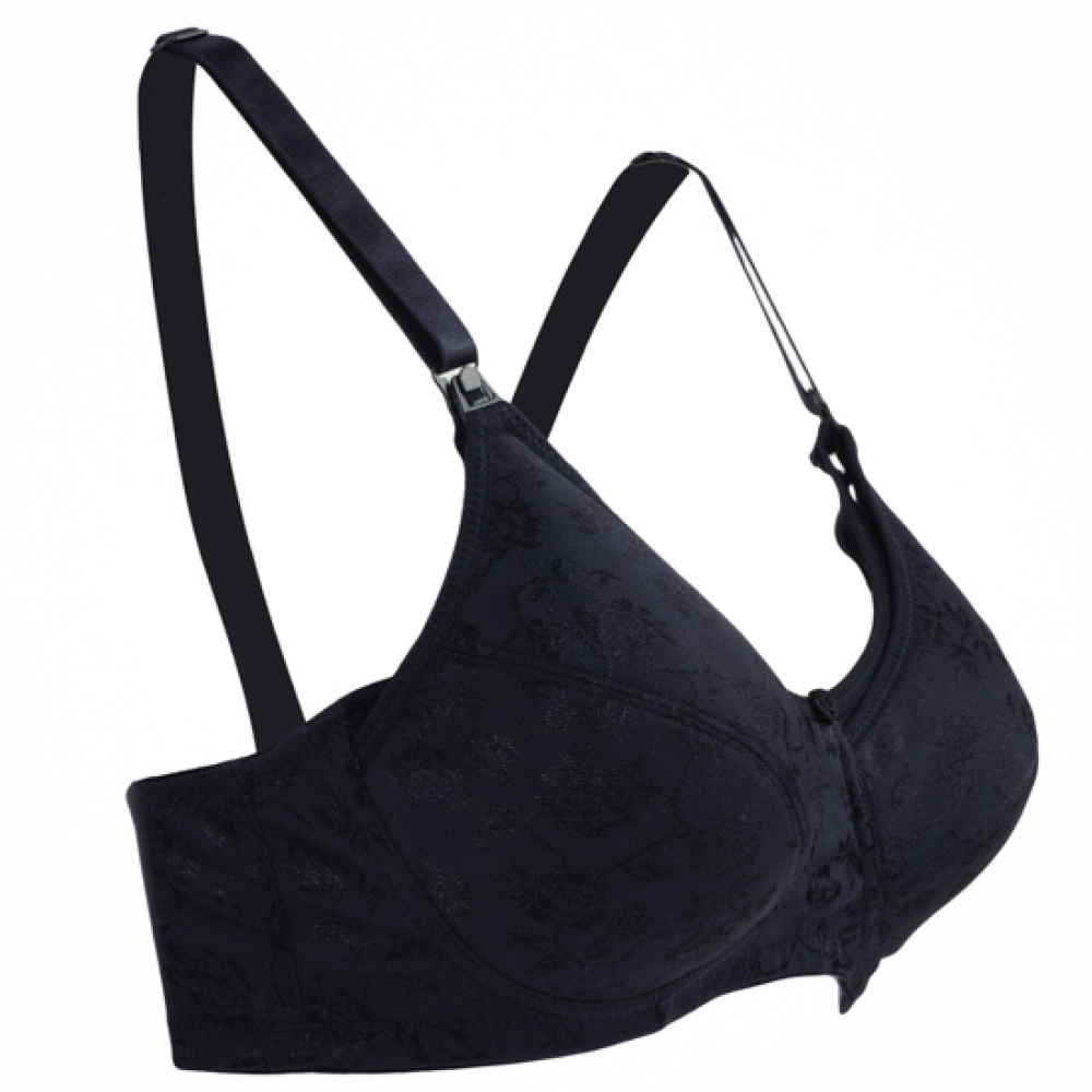 Autumnz ELLA Padded Nursing/Maternity Bra (Satin Black)